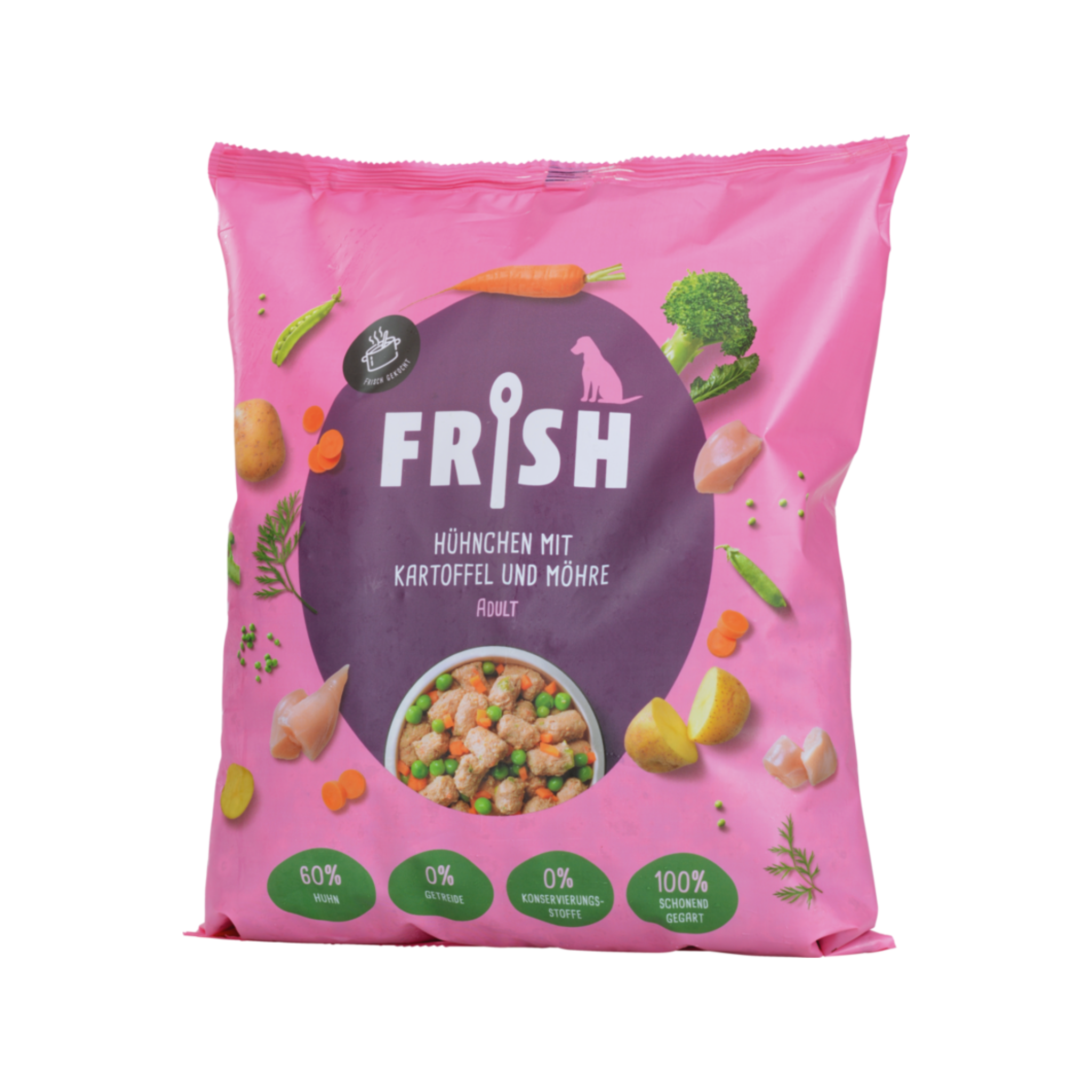 FRISH Hundefutter: Hühnchen mit Kartoffel und Möhre in 1400g