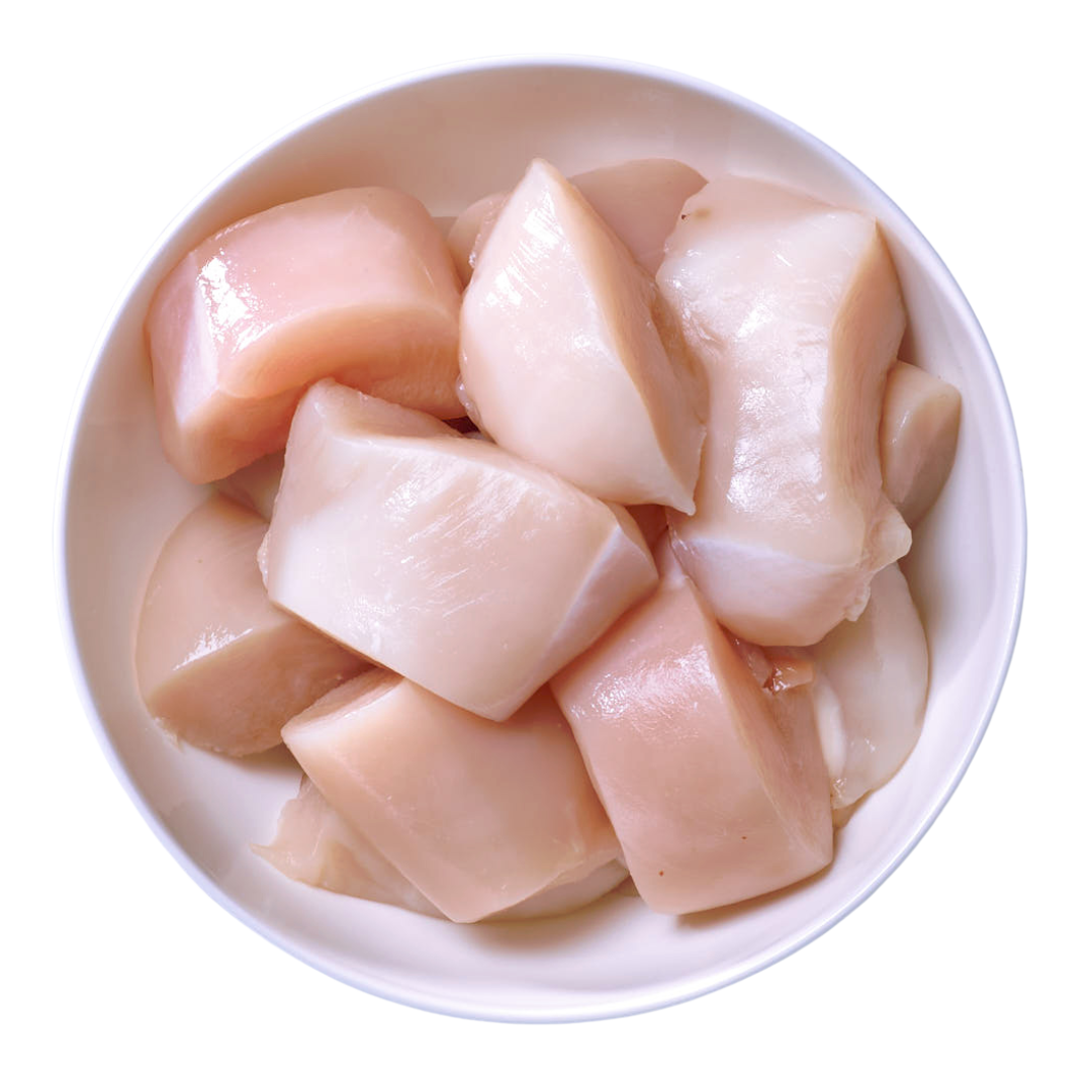 Schüssel mit Hühnerfleisch