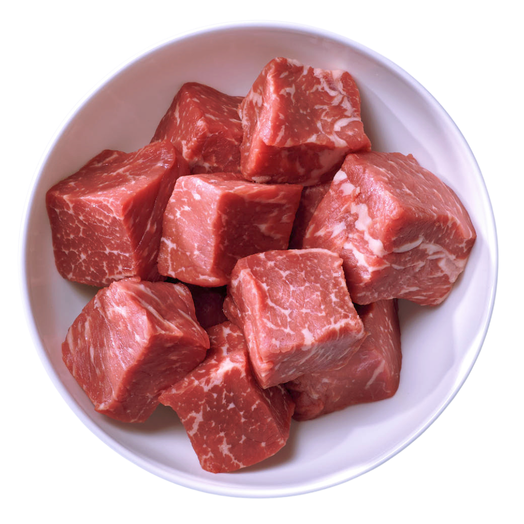 Schüssel mit Rindfleisch