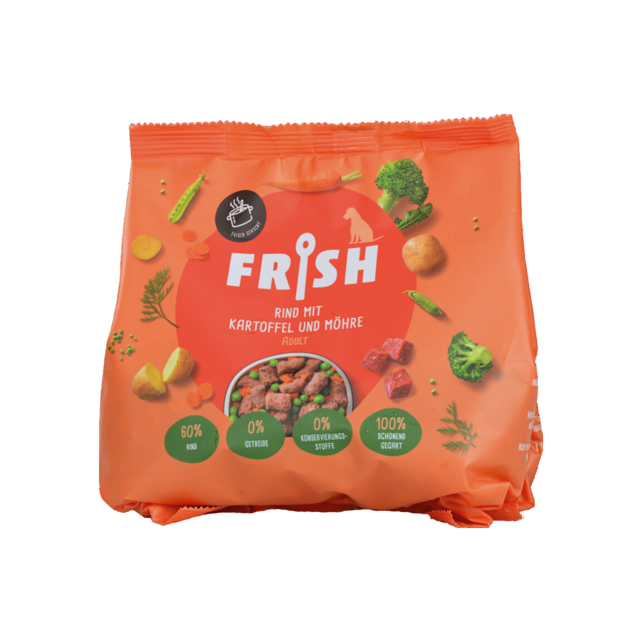 FRISH Hundefutter: Rind mit Kartoffel und Möhre in 400g